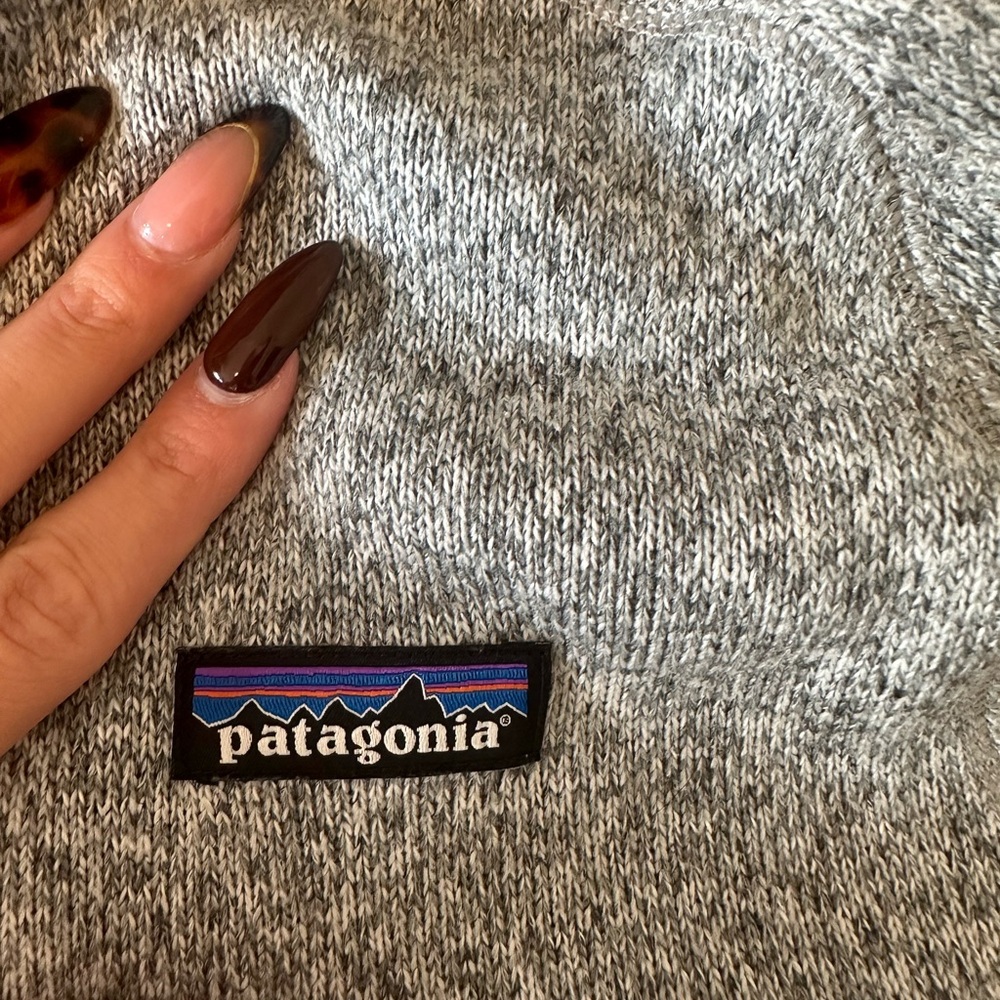 Patagonia Heather Gray Knit Sweater - Picture 3 of 5